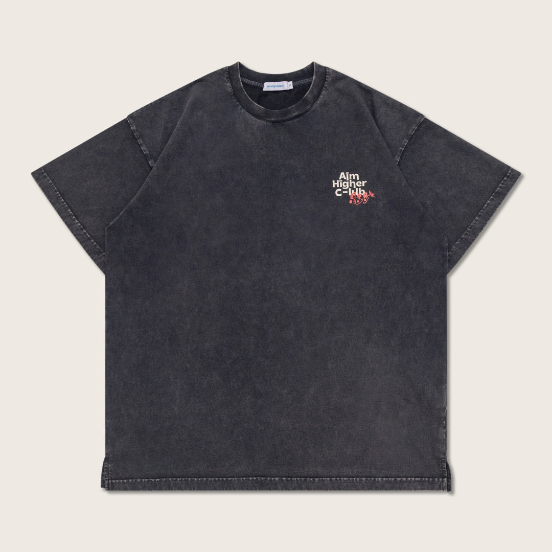 《體路》X AHC 撐起港隊 Tee (洗水黑/Washed Charcoal)